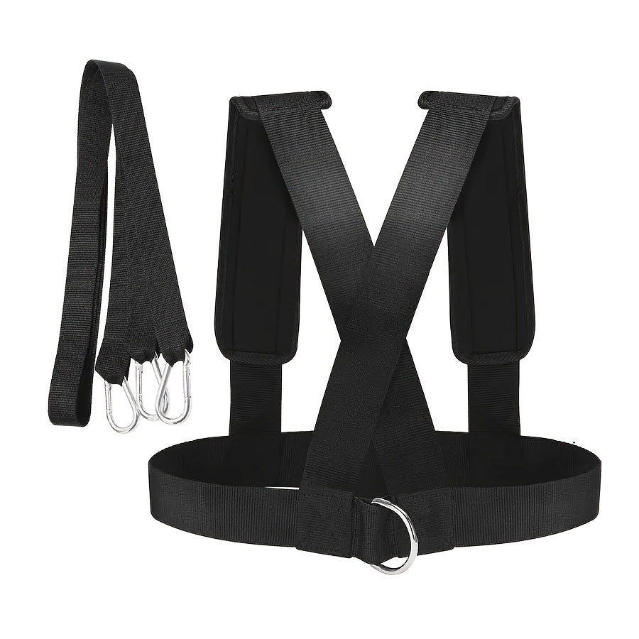 A Fitness Weight Belt, Resistance Bands, And Sled Harness Suitable for Strength, Speed, And Agility Training - Enhance Your Athletic Performance And Achieve Your Fitness Goals Faster.