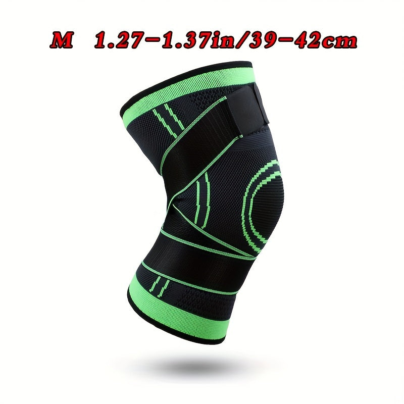 1pc Breathable Compression Knee Brace for Sports, Gym, Hiking, And Joint Support - High Elastic Knee Pad Protector for Fitness