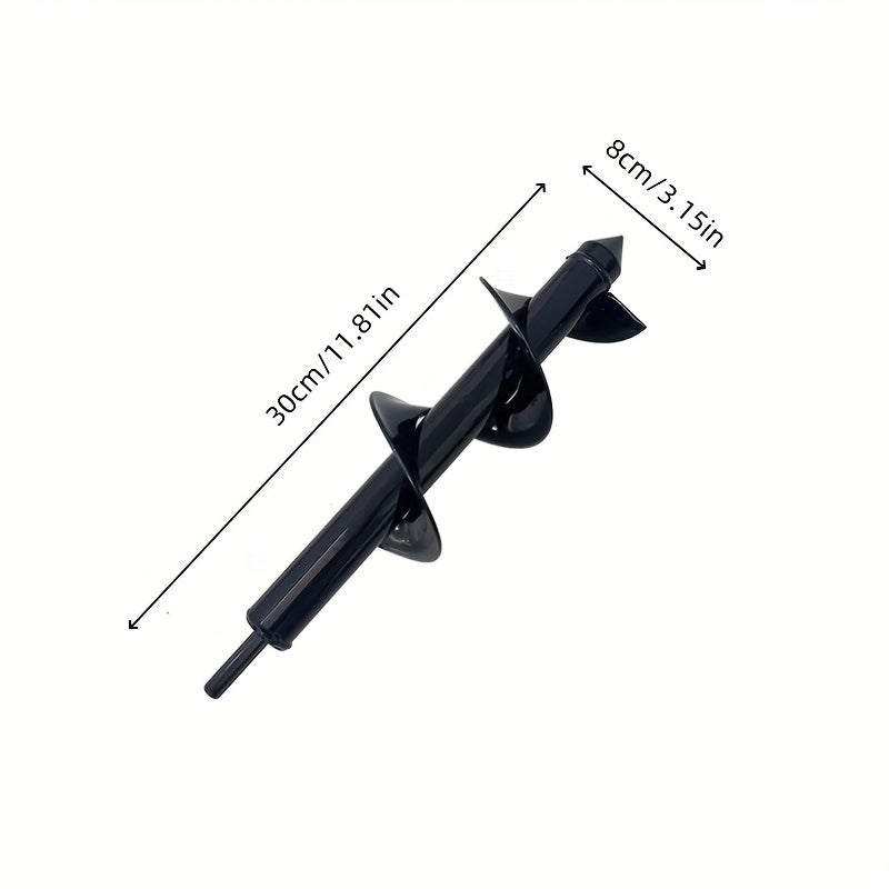 Heavy-Duty Spiral Drill Bit for Gardening &amp; Lawn Care - 3/8" Hex Shank, Sharp Blades, Ergonomic Handle, Multi-Size (3/4" to 2" Heads) for Digging, Sod, Weeding, Weed Removal, Garden Tool, Robust Construction, Durable Construc