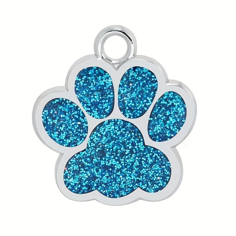 1pc Custom Dog Tag, Personalized Pet ID Plate with Laser Engraving - Durable and Fade-Resistant Cat Paw Tag for Dogs