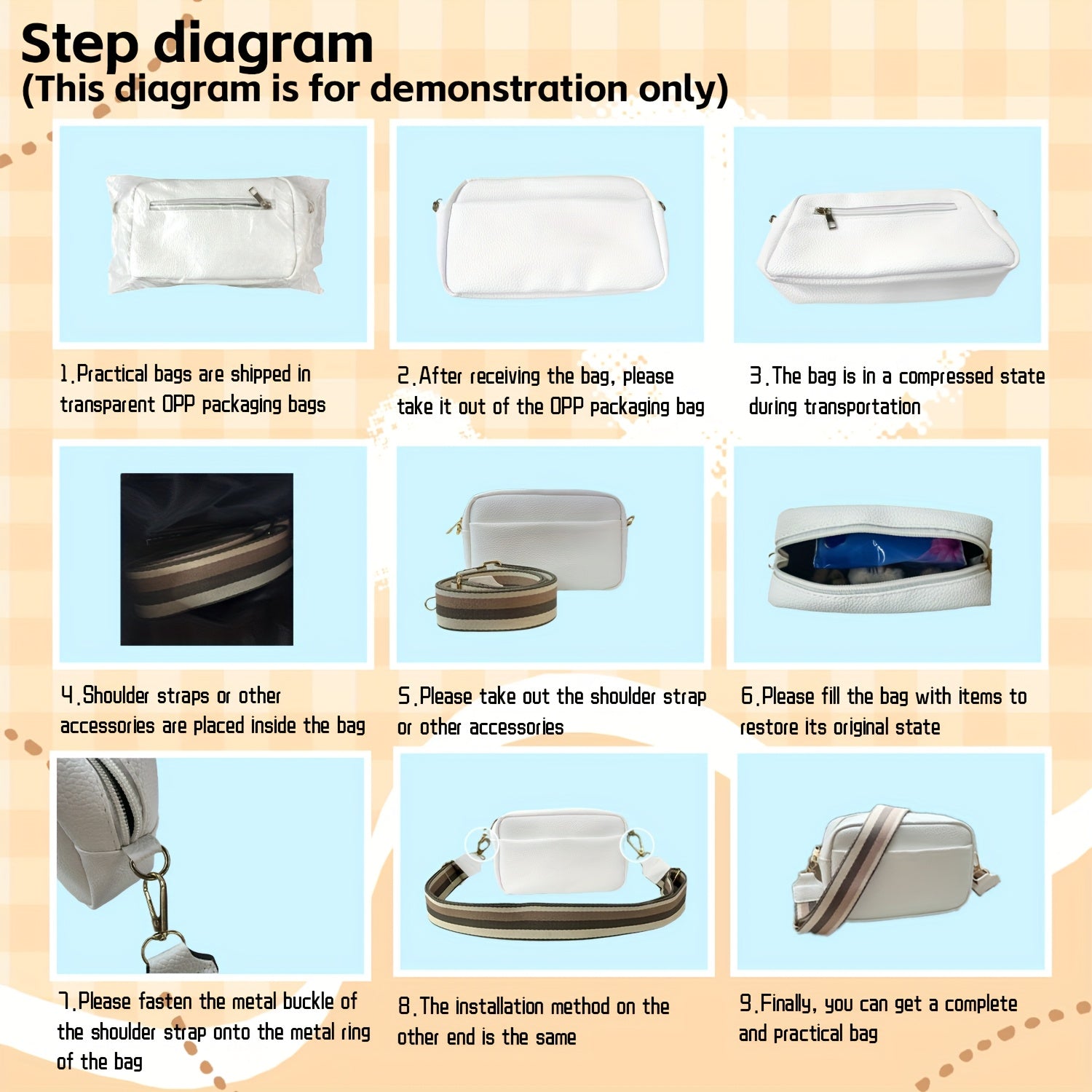 Visually Appealing Woven Crossbody Bag with Golden-Tone Hardware &amp; Detachable Chain Strap - Lightweight Casual Small Square Shoulder Bag for Women, Spacious Snap Closure Purse for Commuting &amp; Travel (19.05x7.11x13.97 cm), Cro