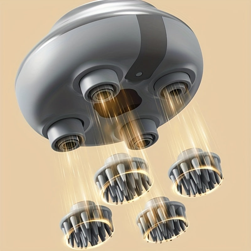 Mini masseur électrique pour cuir chevelu, stimule la circulation, détend la tête et procure un massage relaxant.