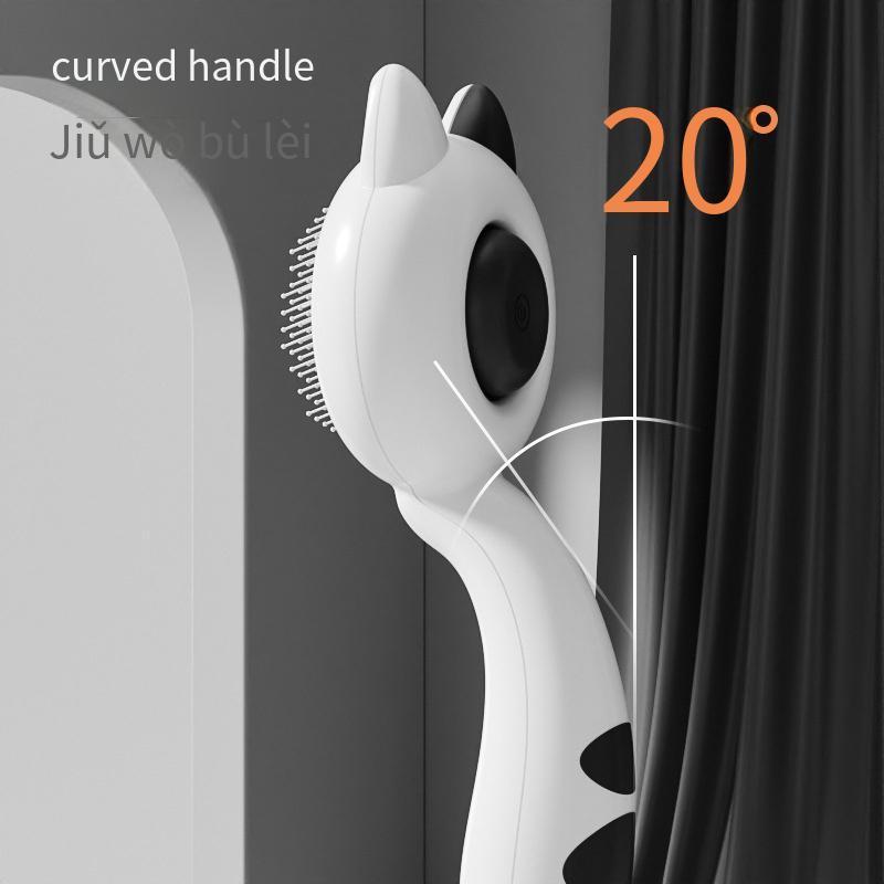 1pc Self-Cleaning Cat Comb with Effortless Floating Hair Removal - Cute, Non-Toxic, Quick-Grip design for Long/Short Hair Cats - Ideal Christmas &amp; Independence Day Gift for Pet Owners - Reduces Shedding &amp; Matts Prevention, Ca