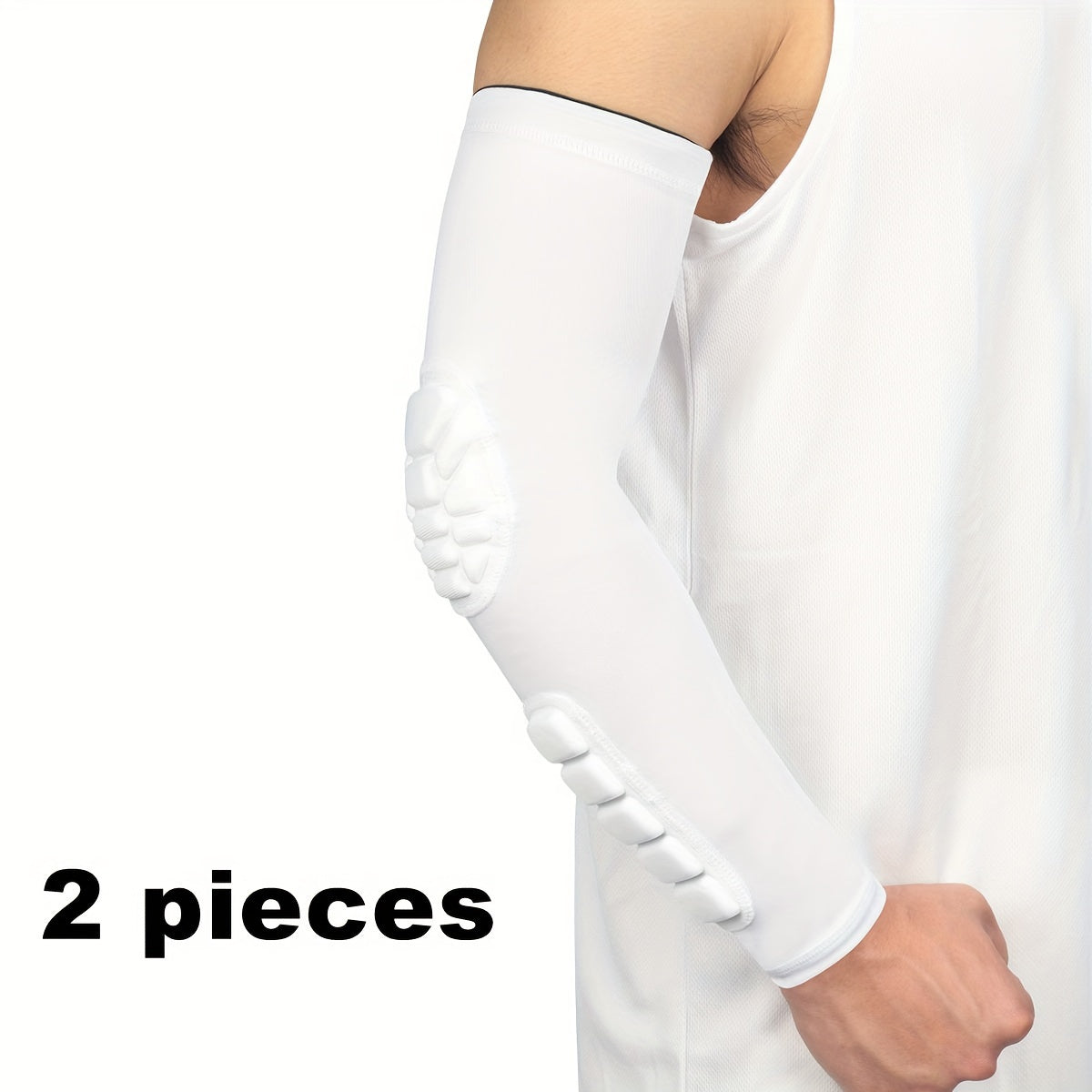 1pc/2pcs Men's Slim-Fit Arm Sleeves - Breathable Comfort Design for All-Day Wear
