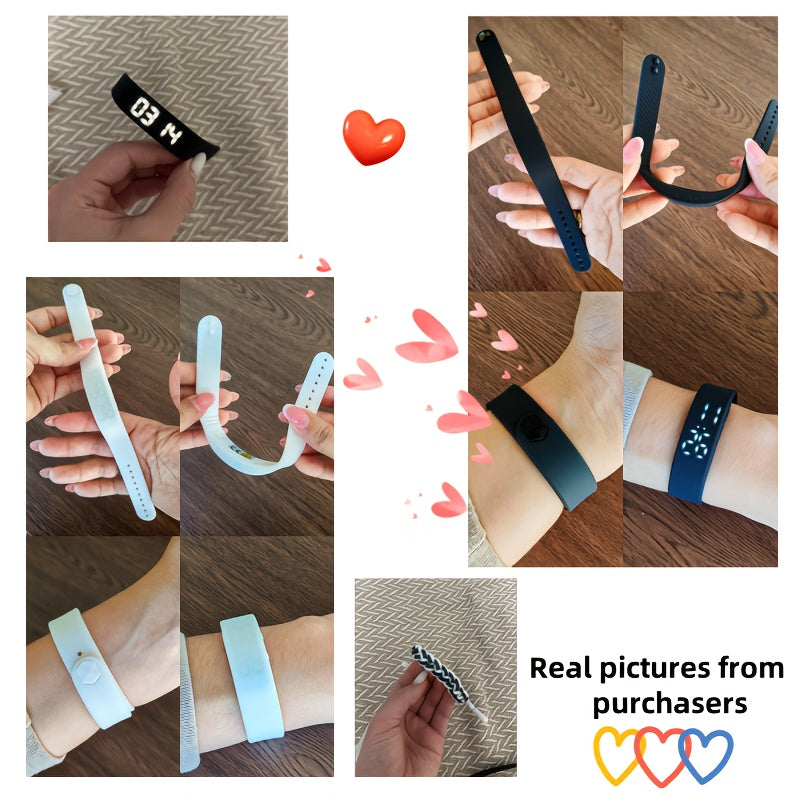 Montre électronique unisexe multifonction, bracelet silicone doux, alarme, podomètre, calories, design sportif et tendance, idéale cadeaux et toutes occasions.