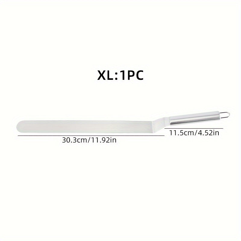 Spatule à Gâteau Premium en Acier Inoxydable : Antiadhésive, lisse crème et décors, durable, tailles 15 à 30 cm, outil essentiel pour pâtisserie et cadeau.