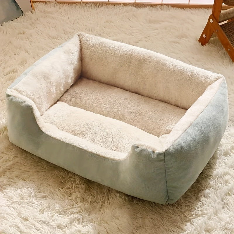 A Cozy Plush Pet Bed Suitable for Cats And Small Dogs, Available in Four Colors: Green, Gray, Brown, And Pink. This Cat Bed Is a Comfortable Pet Sofa That Requires No Assembly, Dog Bed, Cat Bed/cat Cushion/cat Cloud Sofa, Dog