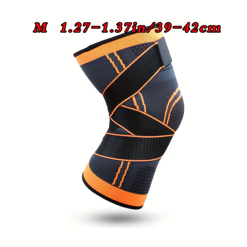 1pc Breathable Compression Knee Brace for Sports, Gym, Hiking, And Joint Support - High Elastic Knee Pad Protector for Fitness
