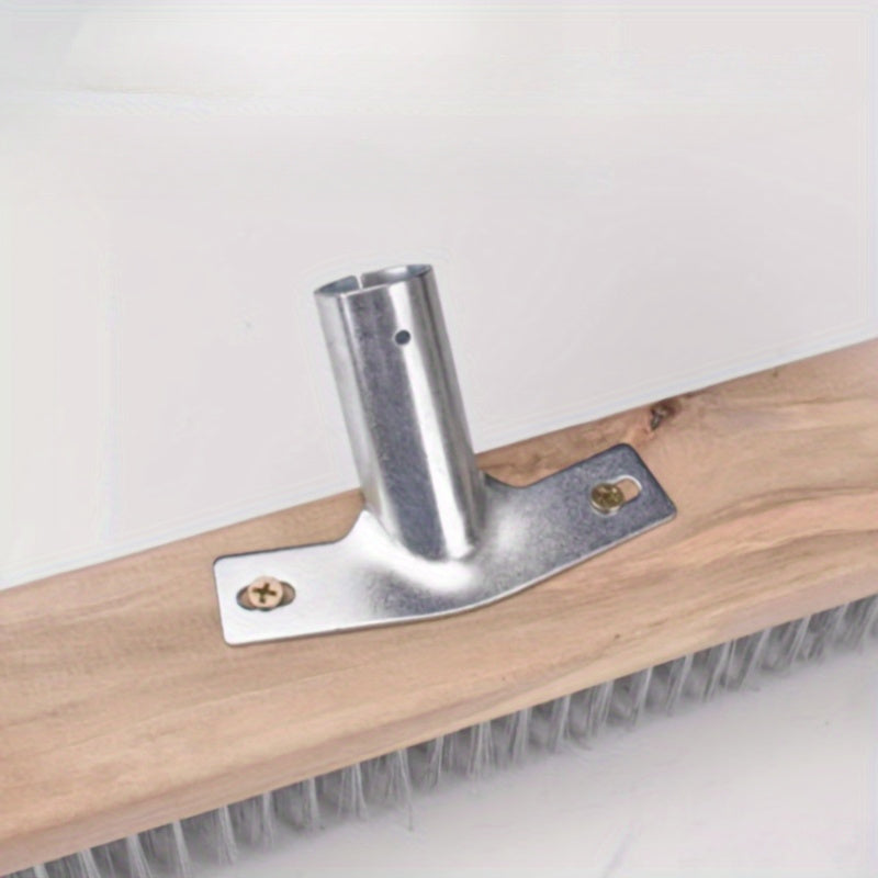 Brosse de sol en fil inox durable, largeur 20 ou 30 cm, usage manuel, idéale extérieur, cuisine et terrasse, enlève mousse, graisse et saleté efficacement.