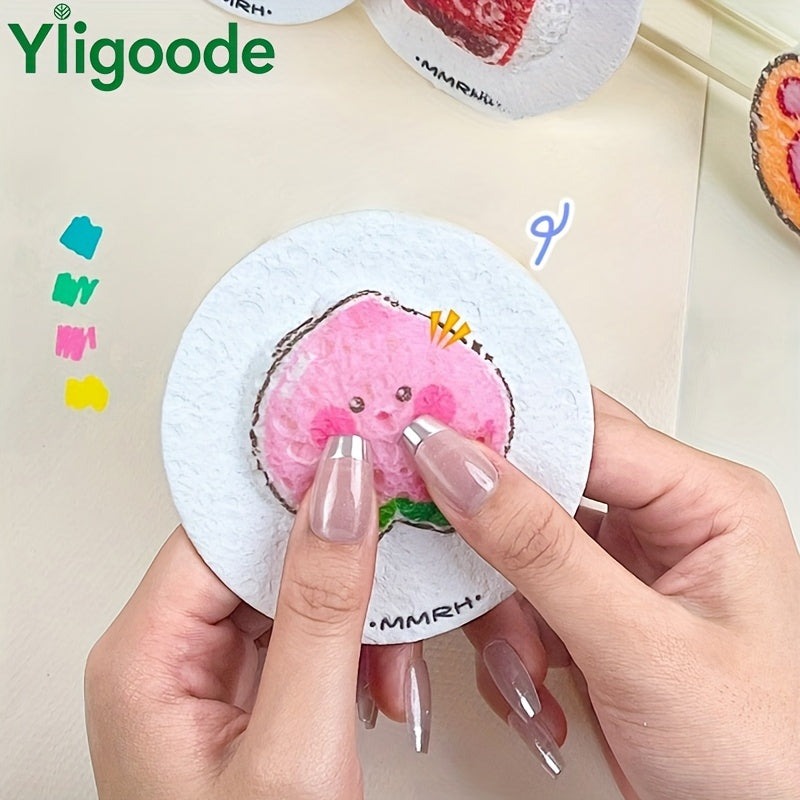 Papier à peindre 3D texturé 24/12 pcs (3,15 × 3,15 cm) avec 24 feutres aquarelle et compte-gouttes, idéal art créatif et DIY.