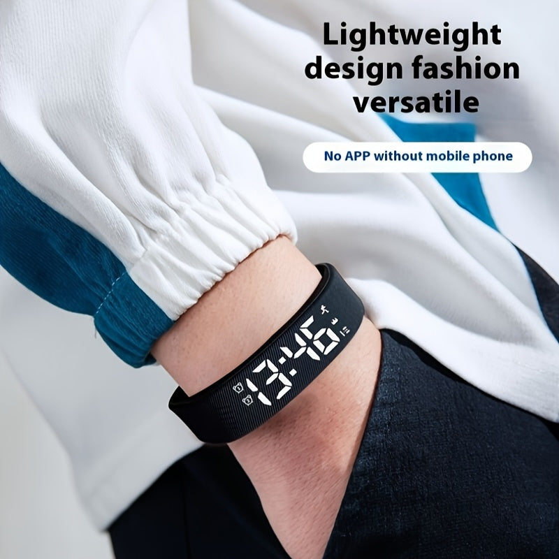 Montre électronique unisexe multifonction, bracelet silicone doux, alarme, podomètre, calories, design sportif et tendance, idéale cadeaux et toutes occasions.