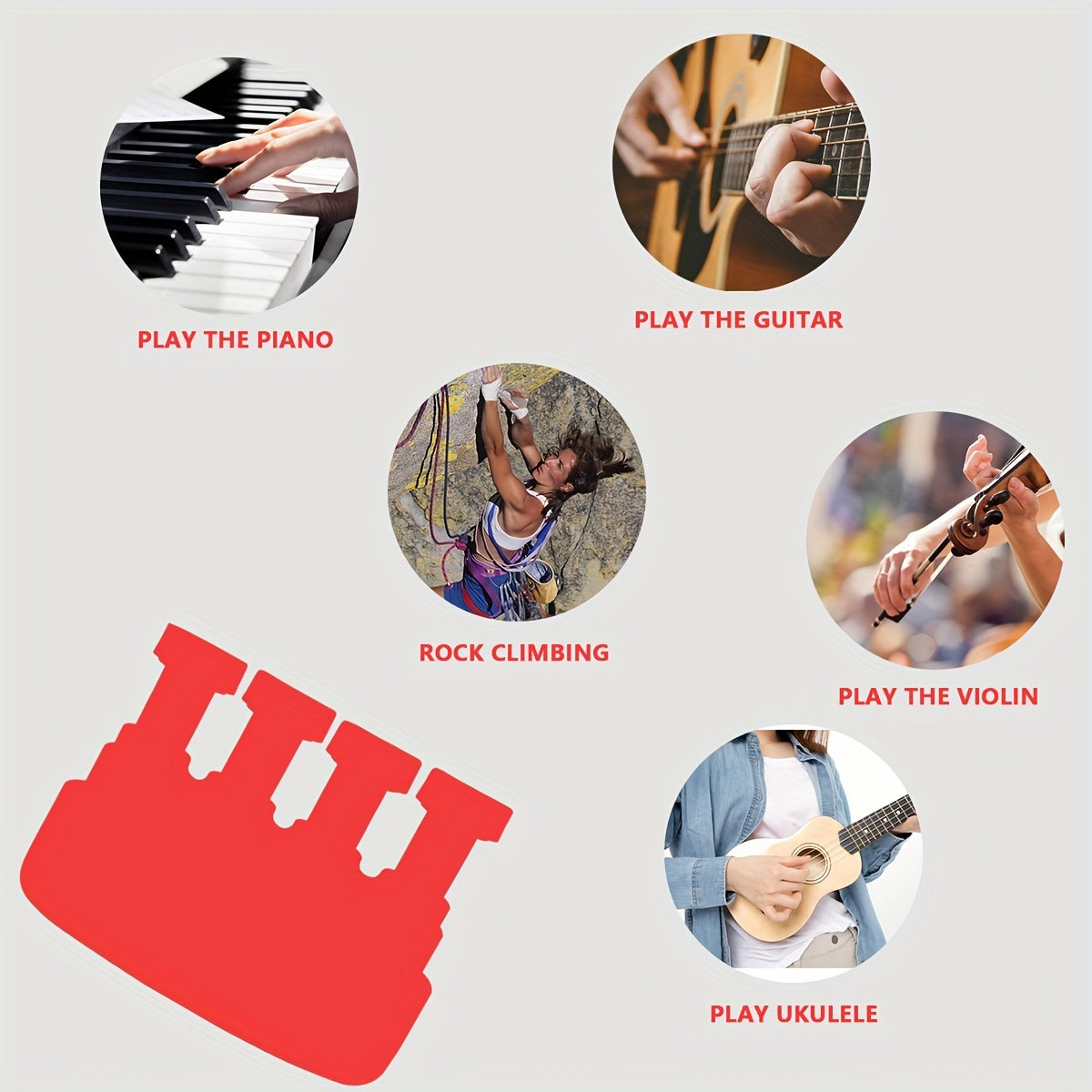 Exerciteur de doigts 2023 pour renforcement de la main, améliore force et dextérité, idéal pour rééducation et guitaristes.