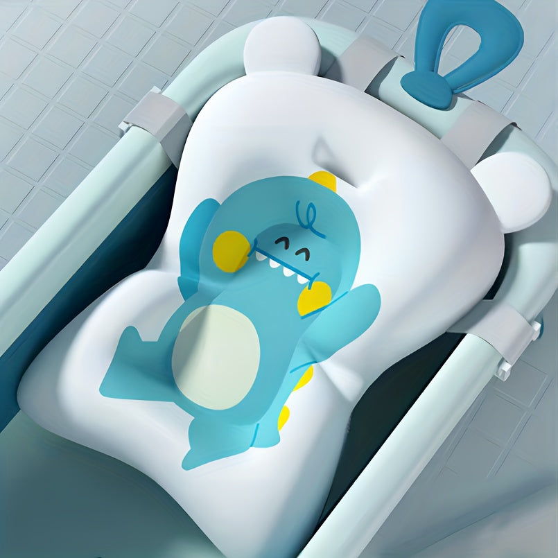 Siège de bain bébé PanLynner, filet antidérapant 0-3 ans, coussin doux en polyester avec sangle de sécurité pour nourrisson et tout-petit.