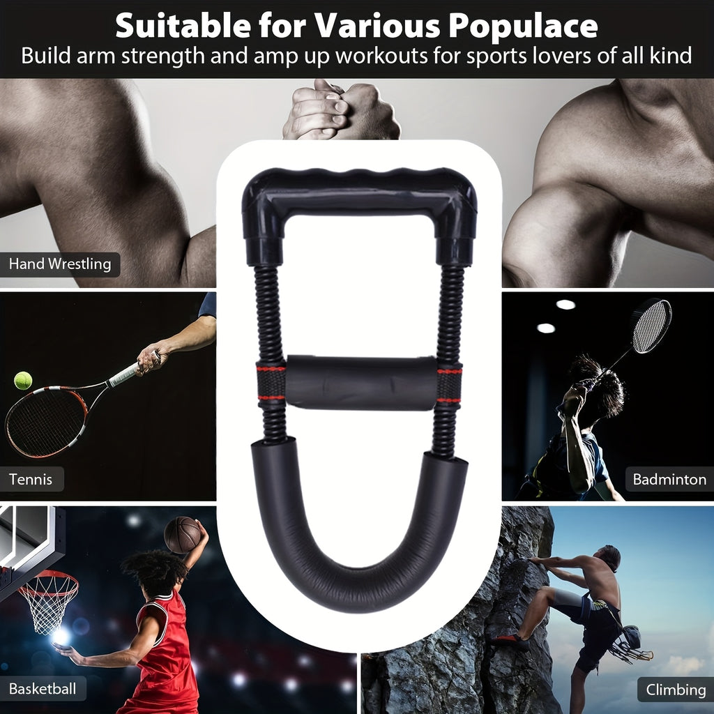 Renforce-poignets en fer réglable, appareil manuel pour avant-bras et mains, idéal rééducation, athlètes et entraînements maison, portable et ajustable.