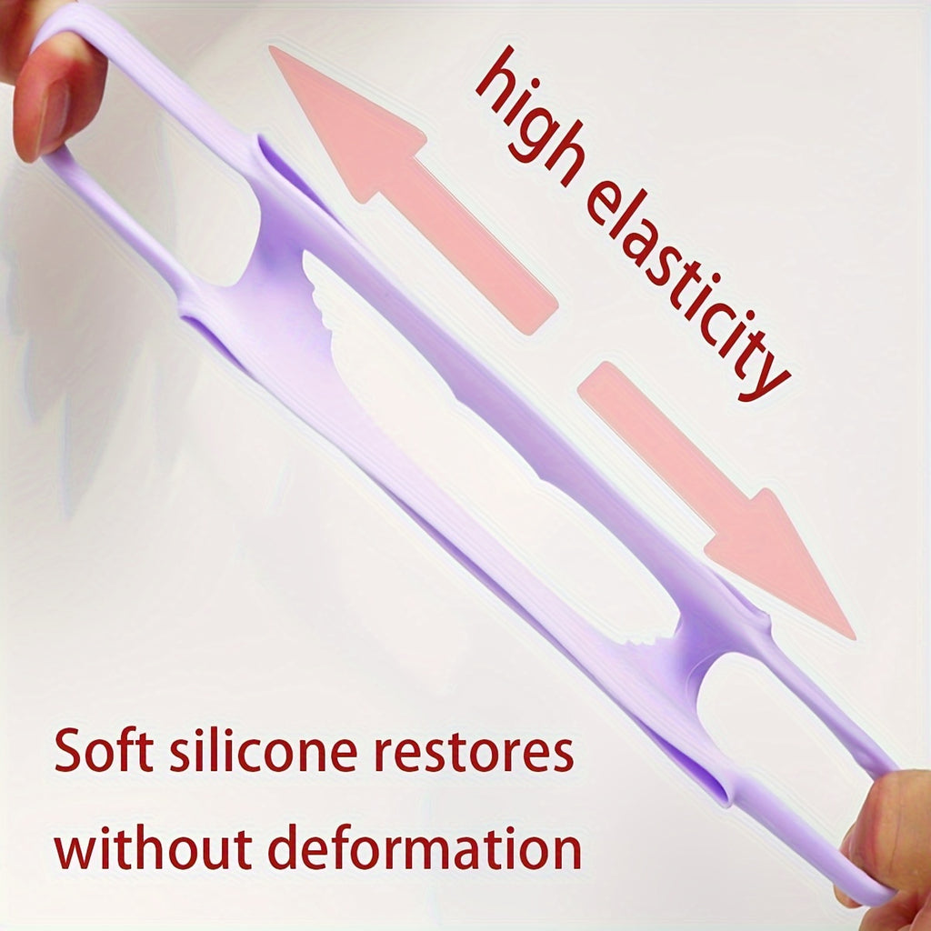 Poignée en silicone pour biberon bébé, motif cartoon, souple et élastique, compatible avec la plupart des col de bouteilles.