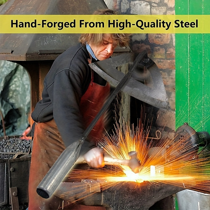 Binette creuse en acier trempé (1 ou 2 pcs) Outil manuel durable pour désherbage précis et entretien des légumes et cultures potagères.