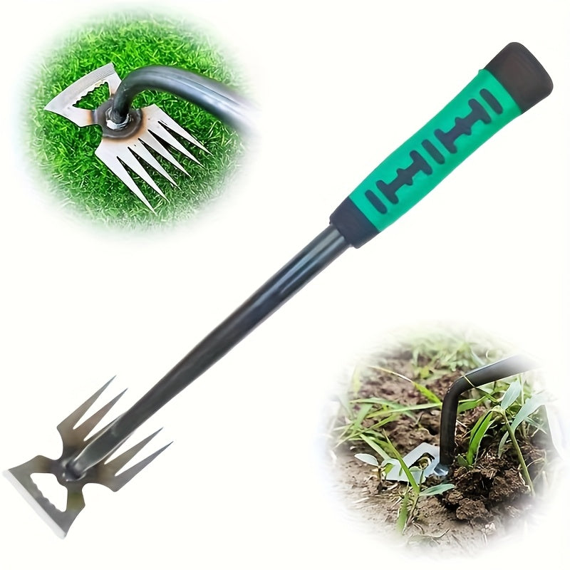 Outil de désherbage 2024 Binette ergonomique, durable pour jardinage et agriculture, idéale pour enlever herbes, entretenir jardins et embellir espaces extérieurs.