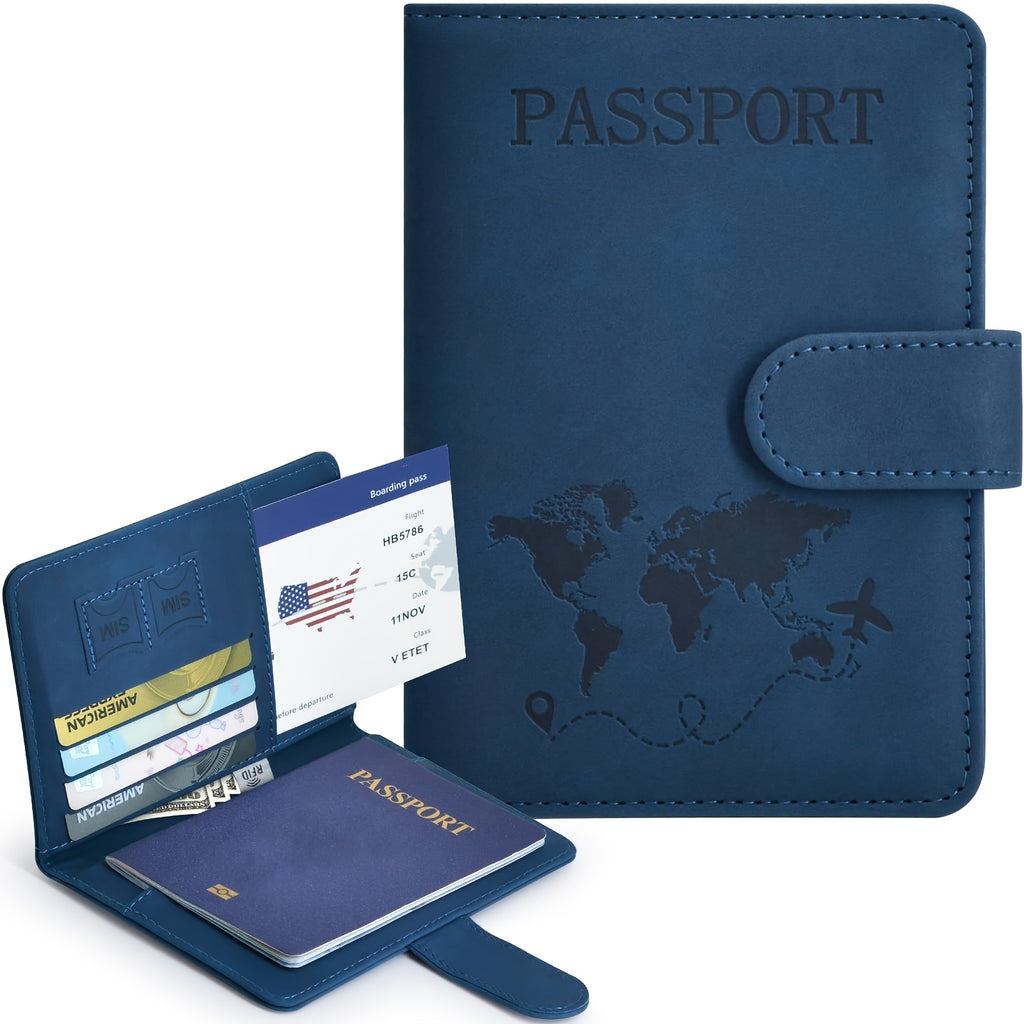 Porte-passeport élégant et pratique Protège vos documents de voyage, compact et facile à transporter, parfait pour déplacements et voyages internationaux.