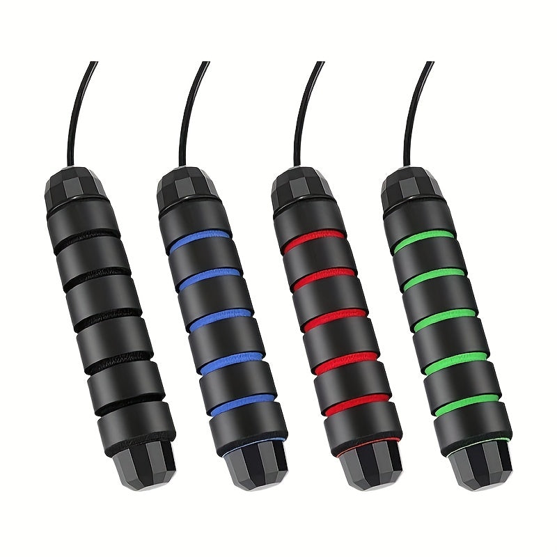 حبل القفز الفعال لإنقاص الوزن - سرعة مرجحة مع مقبض من الإسفنج الذكي للتدريب