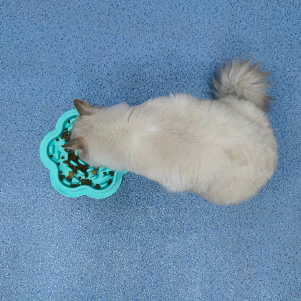 Slow Feeder Dog &amp; Cat Bowl with Anti-Tip Design - Heavy-Duty Silicone Slow Feeder Mat, Non-Slip Base, Spill-Proof Feeder for Cats &amp; Dogs, No Batteries Needed, Ideal Gift for Dog Owners ()