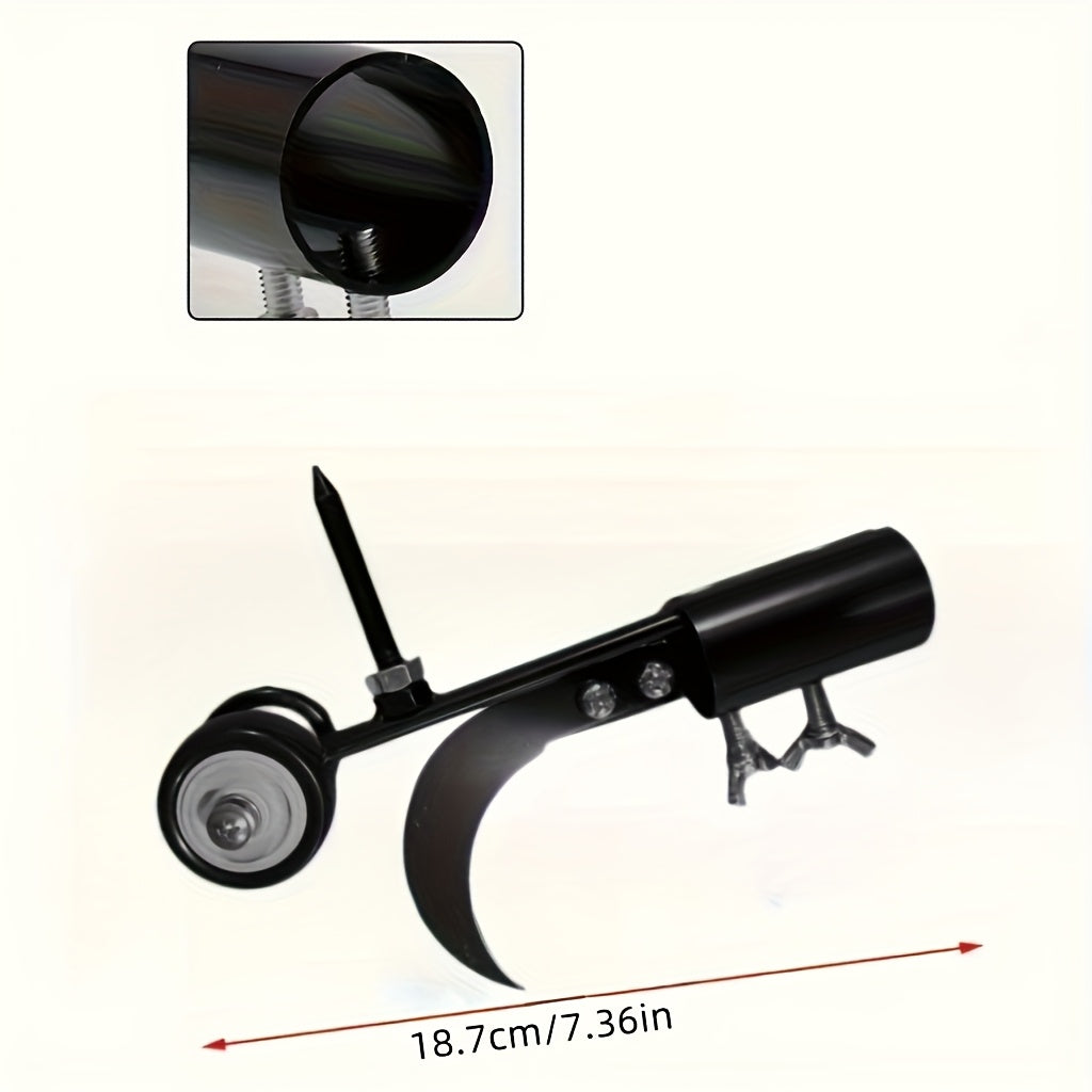 Heavy-Duty Metal Garden Herbicide Roller - Adjustable Handle &amp; Rotating Wheel for Efficient Weeding on Lawns, Stairs, and More | Multi-Functional Crevice Tool for Weeding Machines and Lawn Care Equipment, Sturdy Structure wit