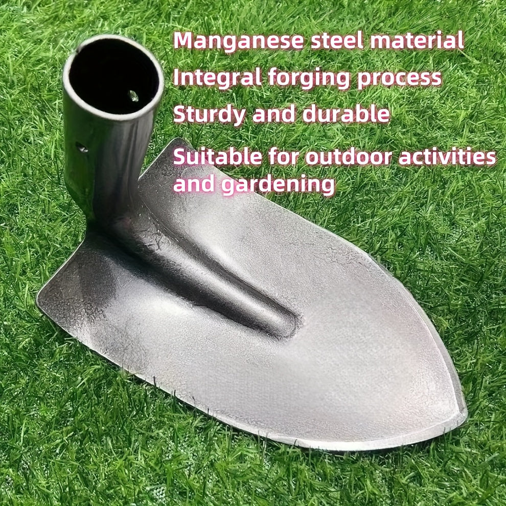 Heavy-Duty Manganese Steel Garden Shovel - Thickened &amp; Heavy-Duty Design, Ergonomic Handle for Outdoor Gardening, Durable Metal Construction, No Electricity Needed, Garden Shovel Heavy Duty, Robust Tool Design, Sturdy Constru