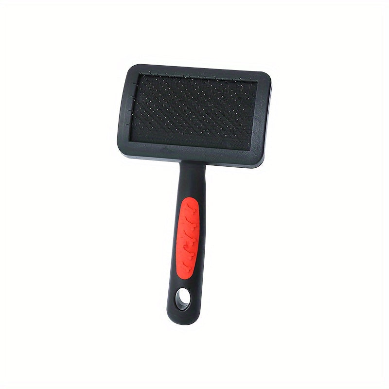 Peigne courbé à coussin d'air pour animaux. Peigne de toilettage idéal pour chiens et chats, pour un démêlage en douceur.