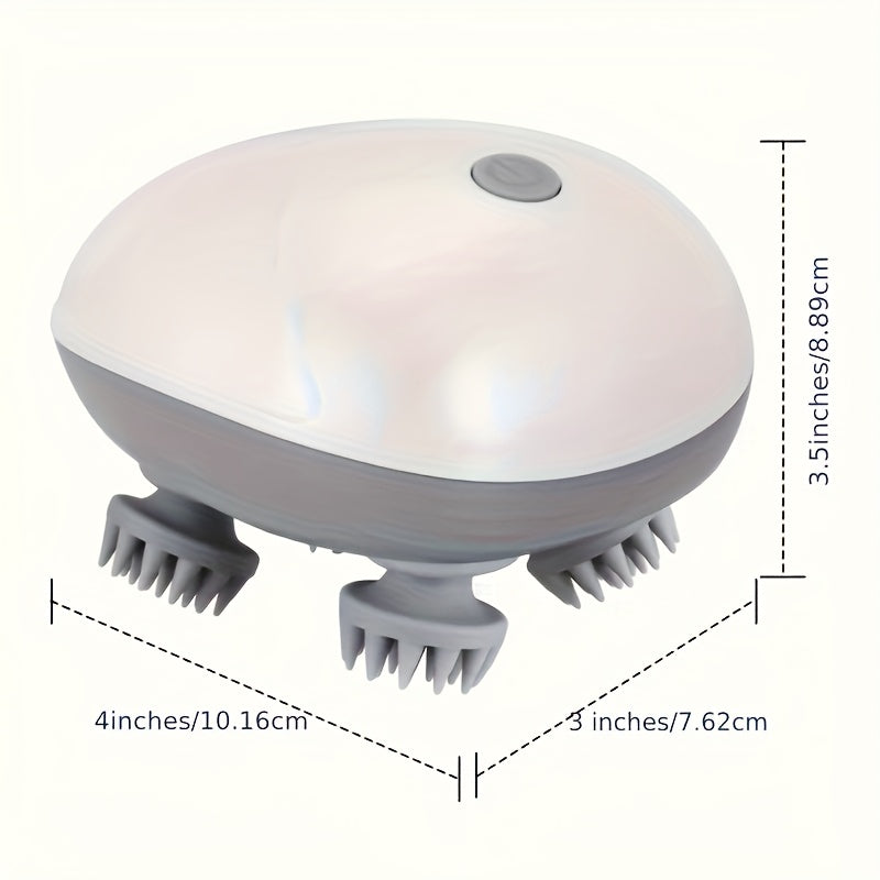 1 Handheld Pet Massager, Suitable for Dogs and Cats - Electric Cat & Dog Scratcher Tool with USB Charging Headrest/Back Itch Reliever to Soothe Tension in Muscles, Compact Massager, Lightweight Gadget, Durable Plastic, Sturdy