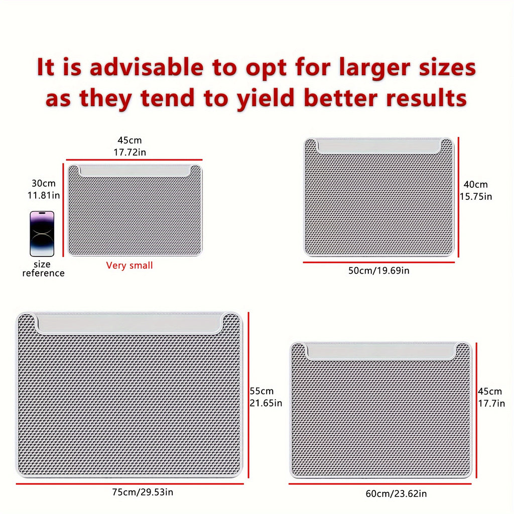 Tapis litière double couche, anti-éclaboussures, contrôle de poussière, retient les grains, facile à nettoyer, idéal intérieur pour maintenir propreté.