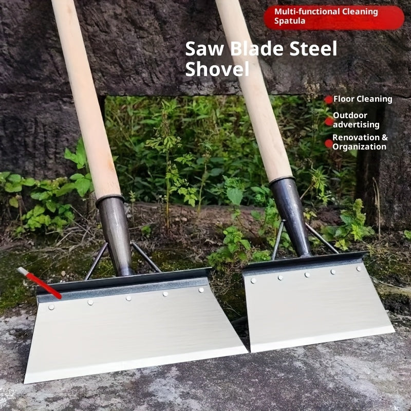 Lot 2 pelles de jardin multifonctions avec pierre à affûter Outils tout-en-un pour retourner la terre, désherber, pelleter neige et entretenir pelouse ou allées.