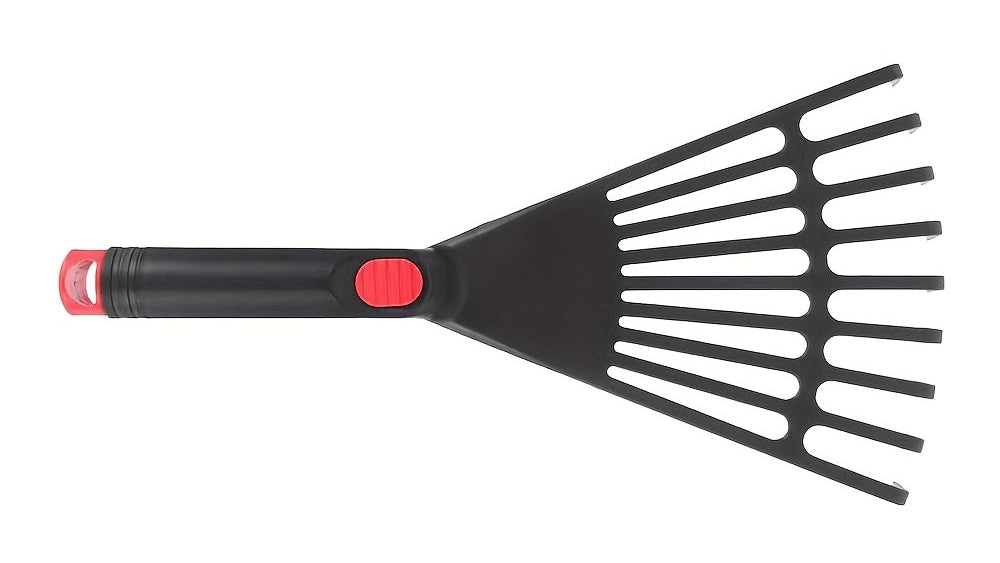 1pc Heavy-Duty Plastic Leaf Rake with 9 Teeth - All-in-One Garden for Fallen Leaves, Grass Clippings, Aged Care, Weeds - Durable Plastic Construction, Easy-Clean Design - Ideal for Home &amp; Commercial Use - Perfect Gift for Gar