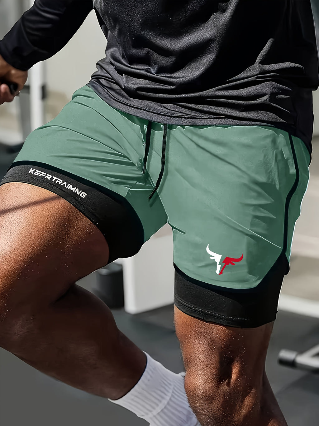 Men'S 2-in-1 Quick-Dry Athletic Shorts - Moisture-Wicking Workout Shorts with Pockets, Regular Fit for Gym, Hiking &amp; Beach, Breathable Fabric, Durable Construction, Vibrant Casual Wear, Men Short With Mesh Liner, Men Short Wi