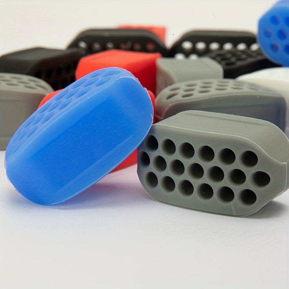 Lot de 2 entraîneurs mandibulaires en silicone, légers et durables, pour renforcement des muscles faciaux et entraînement de la mâchoire.