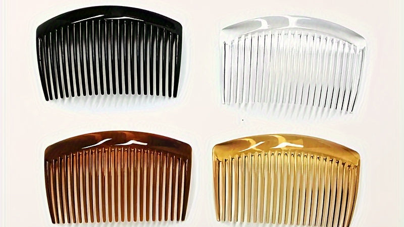 French-Style 23-Tooth Hair Comb with Non-Slip ABS Plastic Teeth &amp; Root - Heavy-Duty Detangling for Braids, Ponytails, Buns, Updos - Durable for all Hairstyles (&amp;) - Compatible with Scalp