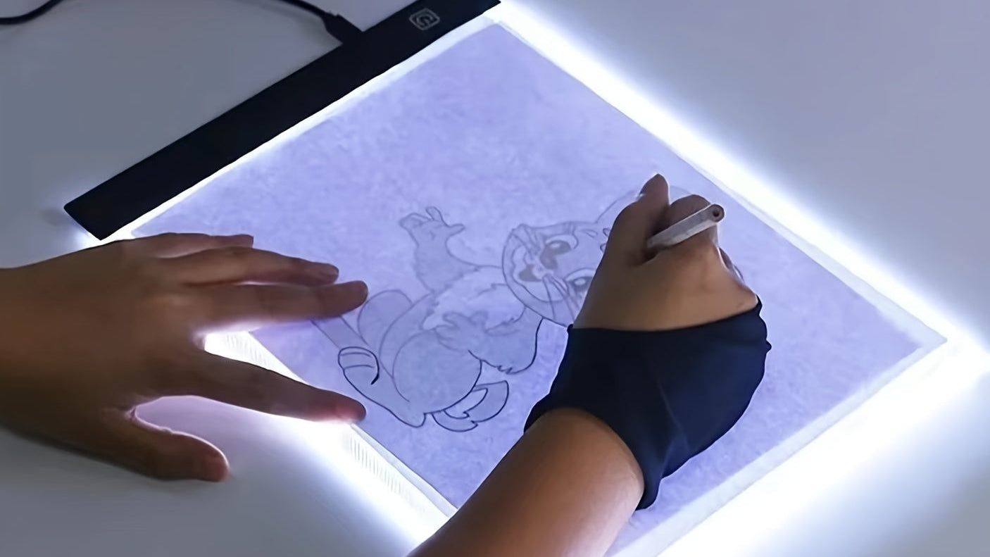 Tablette lumineuse LED A5/A4 pour enfants, 3 niveaux de luminosité, idéale pour dessiner et apprendre, cadeau éducatif pour fêtes.