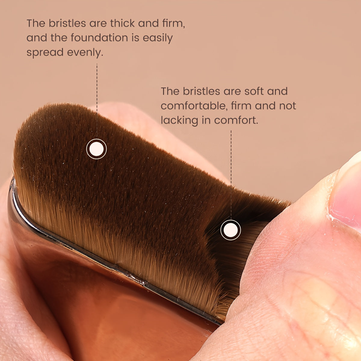 Set MAANGE 3 pièces : pinceaux maquillage aluminium, fond de teint Kabuki, poils doux et épais, débutants, portable et facile à utiliser.