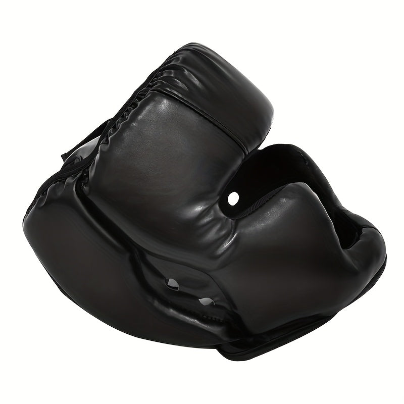 Casque de protection MMA et taekwondo avec aérations, conçu pour les combats de karaté, taekwondo et arts martiaux.