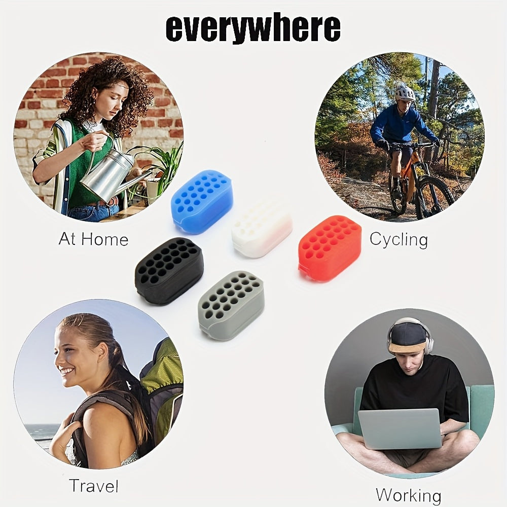 Lot de 2 entraîneurs mandibulaires en silicone, légers et durables, pour renforcement des muscles faciaux et entraînement de la mâchoire.