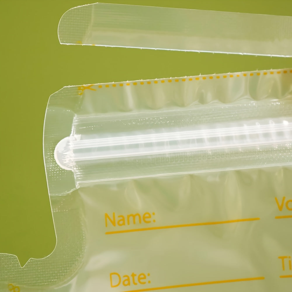 Lot de 30 sachets de lait maternel 8 oz, sans BPA, étanches, autoportants, congélation sûre, avec graduations et étiquette à écrire.
