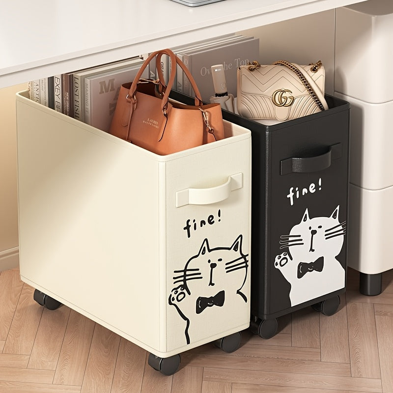 Chariot de rangement mobile sous bureau, idéal pour organiser le bureau, pratique et parfait comme cadeau pour toutes occasions.