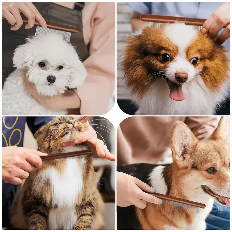 Lot 1/2/3 peignes pour animaux, démêlage et retrait de poils, dents arrondies, doux, adaptés chats et chiens, entretien et beauté.