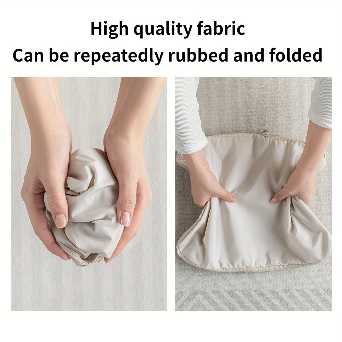 Lot de 6 cubes de rangement compressibles en polyester, durables, sans impression, idéaux pour vêtements, accessoires et organisation de bagages.