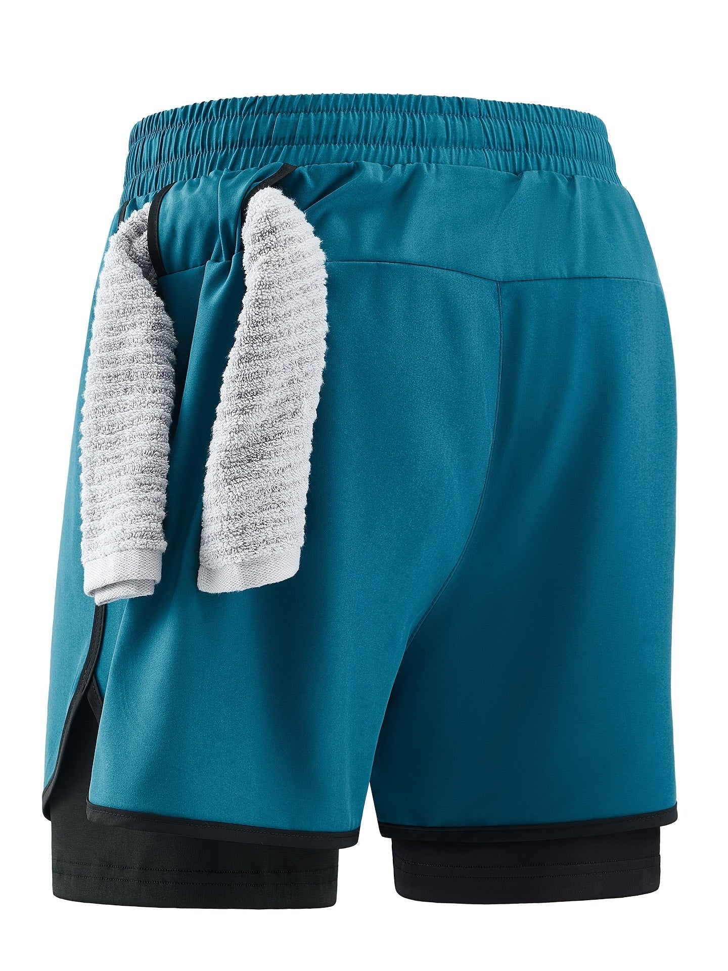 Men'S 2-in-1 Quick-Dry Athletic Shorts - Moisture-Wicking Workout Shorts with Pockets, Regular Fit for Gym, Hiking &amp; Beach, Breathable Fabric, Durable Construction, Vibrant Casual Wear, Men Short With Mesh Liner, Men Short Wi
