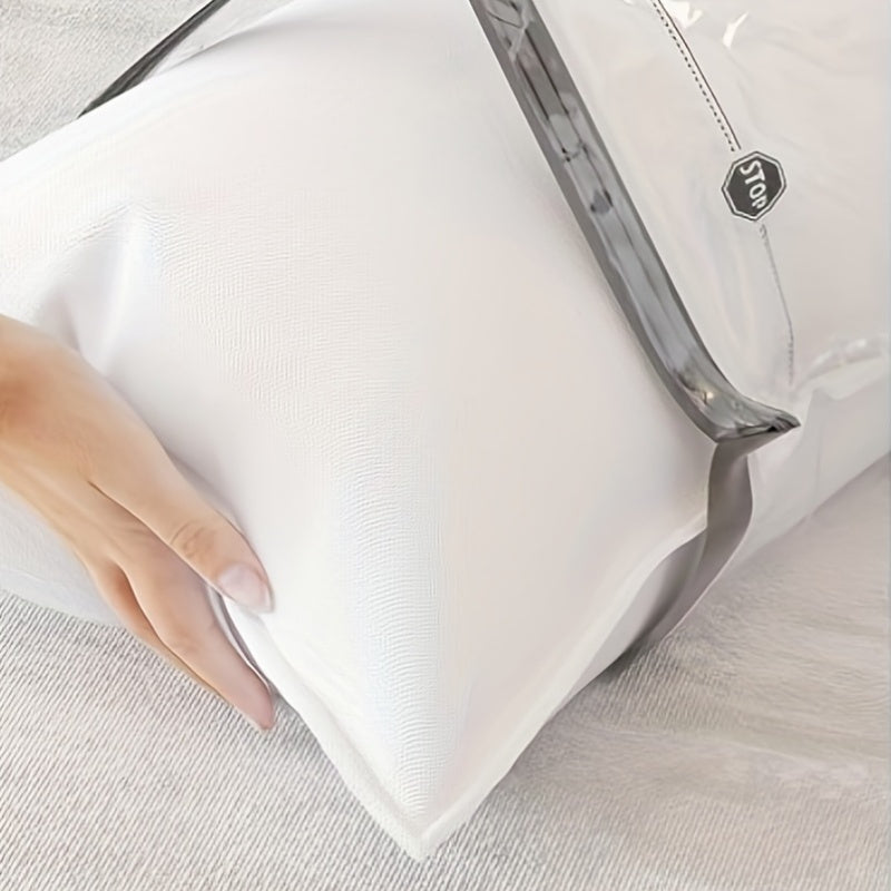 Lot de 6 sacs de rangement sous vide avec pompe manuelle, étanches, compressent vêtements et literie, durable et pratique sans électricité.