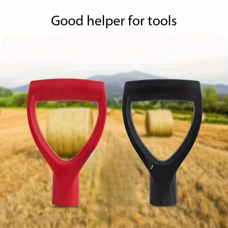 1pc Heavy-Duty Ergonomic Durable Plastic Shovel Handle with Ergonomic Grip &amp; Curved/Straight Design - Compatible with Shovel, Spade, Lawn Mower-like Attachments - Ideal for Snow Removal, Gardening, Landscaping, Soil Digging