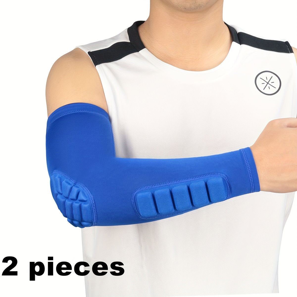 1pc/2pcs Men's Slim-Fit Arm Sleeves - Breathable Comfort Design for All-Day Wear