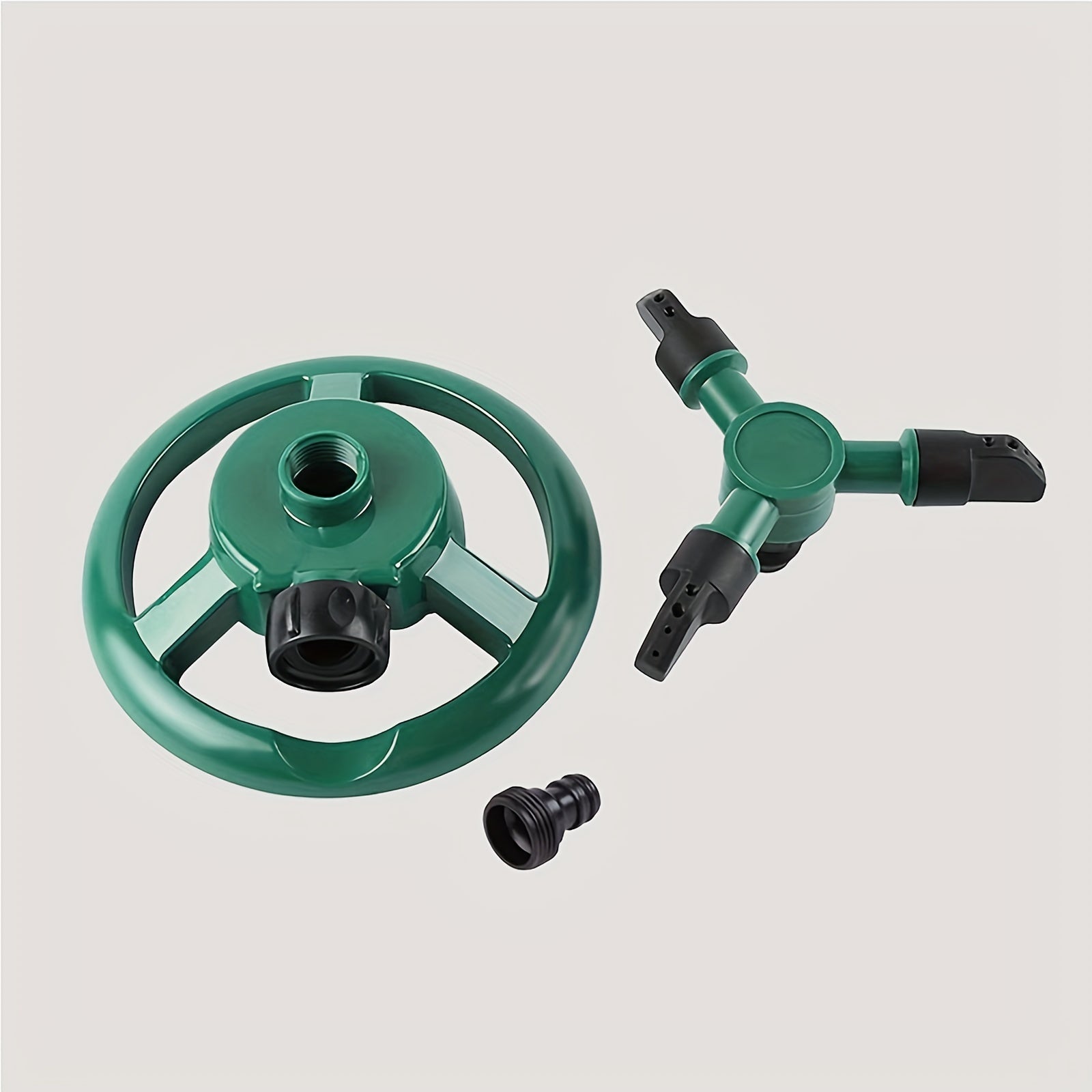360-Degree Rotating Lawn Sprinkler Head - Multi-Functional Garden Irrigation Tool for Efficient Outdoor Watering, Adjustable Flow, Green Plastic Design, 360° Coverage for Lawns &amp; Gardens, Outdoor Sprinkler | Rotating Sprinkle