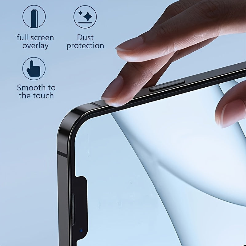 3pcs HD Tempered Glass Screen Protector for iPhone 11/12/13/14/15/16/17 Pro Max, 17 Air 14/15/16 Plus - Anti-Fingerprint, Oil-Resistant, High-Strength, Perfect Fit, Glossy Finish, Durable & Scratch-Resistant, Easy Installatio