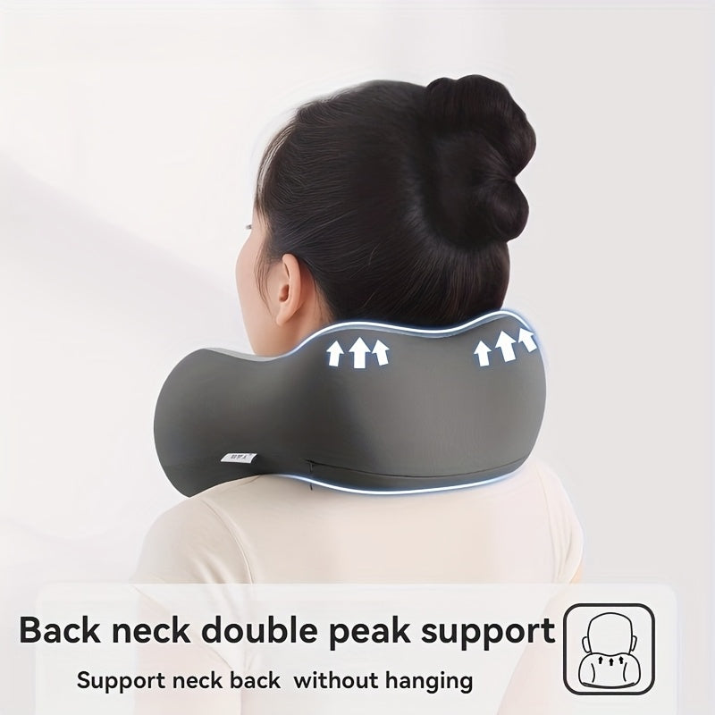 Portable Neck Pillow for Travel &amp;amp; Home Use – Ergonomic Cervical Support, Compact &amp;amp; Easy Storage, Comfortable Sleep, Ideal for Desk, Car, &amp;amp; Long Flights, Slow Rebound, Machine Washable Cover, Lightweight And Portable Travel