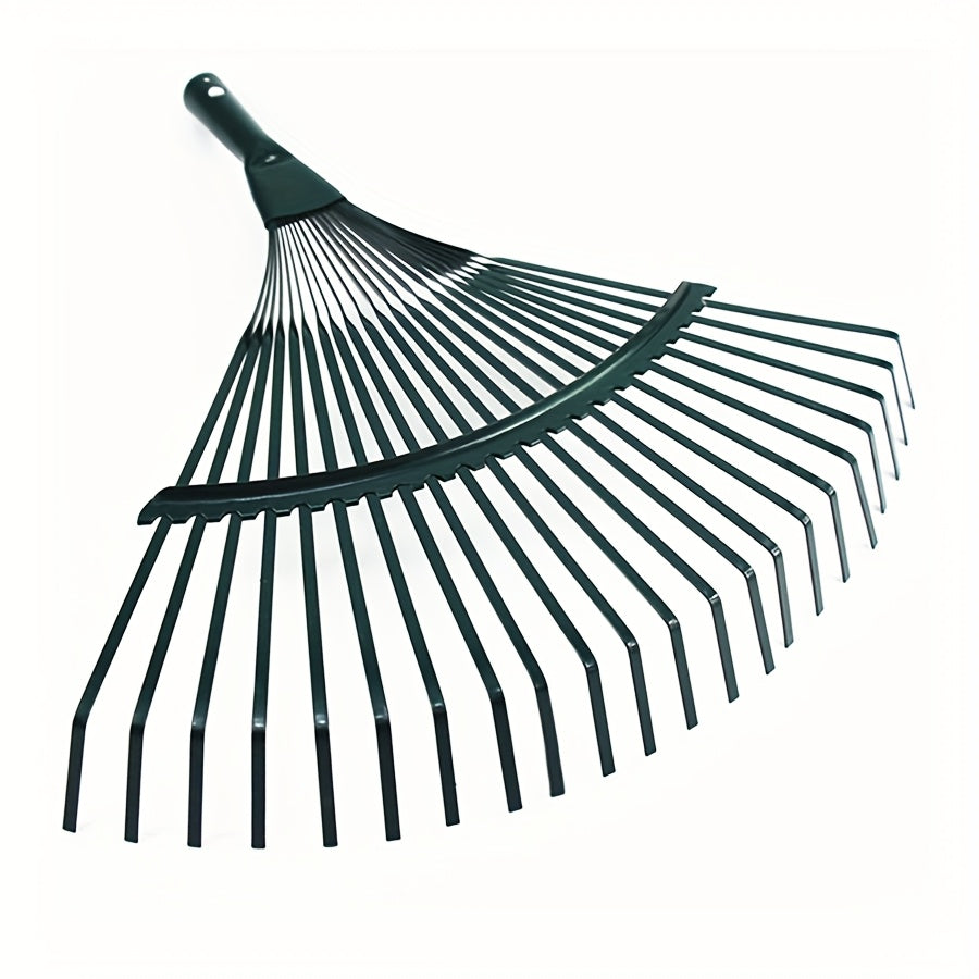 Heavy-Duty Stainless Steel Lawn Rake &amp; Leaf Scoop - Large Leaf-Catching Broom with Wide (65% More Coverage), Compatible with 40.13cm x 41.91cm Bags, No-Handle Design for Easy Leaf Removal - Ideal Gift for Gardeners &amp; Outdoor